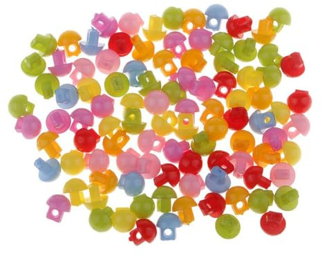budiniao Färgglada hartsknappar mini-hartsknappar 2 hål släta hållbara för sömnad stickning dockor tillverkare projekt gör-det-själv sömnad scrapbooking hantverk barn barnmanual knapp