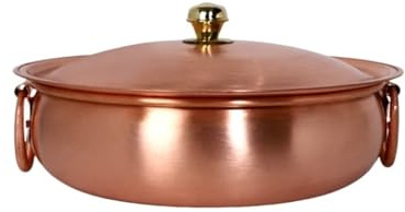 Questa pentola a Doppia Camera in Rame Puro di Alta qualità, con Un Diametro di 32 cm, è Dotata di Un recipiente per zuppa Spesso con Coperchio. È Perfetta per riunioni e per Cucinare, ed è