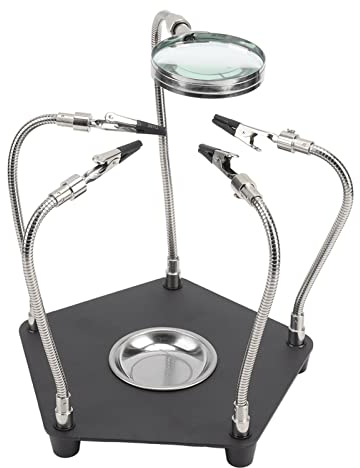 Lötwerkzeug aus dritter Hand, Leiterplattenhalter, flexible Metallarme, robuste Basis, elektronisches Reparaturwerkzeug