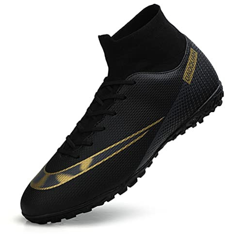IFIKK Unisex Fußballschuhe Herren High Top Jugend Trainingsschuhe Professionelle Outdoor Fußballschuhe Herren Fußballschuhe (A1,44)