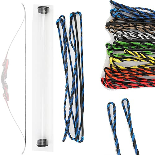 wolfman Flemish Twist Archery Recurve Bowstring 40-67 Inches 16 Strand Dyneema Replacement Bow String for Traditional Bow Recurve Bow Hunting Bow Long Bow(Type 3, 65 Inch)