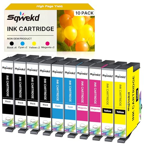 Sqwekd Cartucce Compatibili per 604XL per Epson Expression Home XP-2200 XP-2205 XP-3200 XP-3205 XP-4200 XP-4205 Workforce WF-2910 WF-2930 WF-2935 WF-2950 (4 Nero, 2 Ciano, 2 Magenta, 2 Giallo)