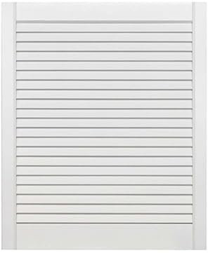 ben+camilla.com Lamellentüren 720 x 594 x 21 mm weiß seidenmatt mit offenen Lamellen Kiefernholz für Regale, Schränke, Möbel - EINBAUFERTIG grundiert & lackiert