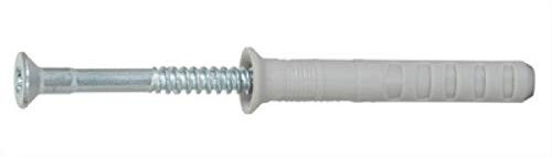 Nylon dowel with pre-assembled nail screw, 6 x 60 mm