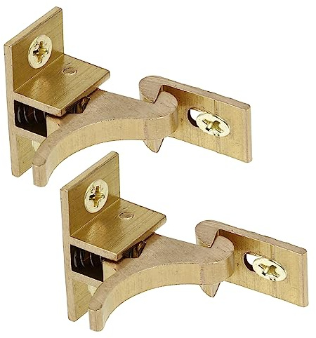 UKCOCO 2 Pièces Équerre Laiton Serrure Vol pour Porte Fenêtre Installation Facile avec Vis de Montage Résistance Renforcée pour Cabinets