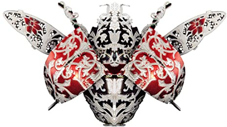 Palapozzy Puzzle meccanico 3D in metallo per adulti, coccinella in metallo 3D, kit di costruzione fai da te, squisito regalo decorativo per gli amici