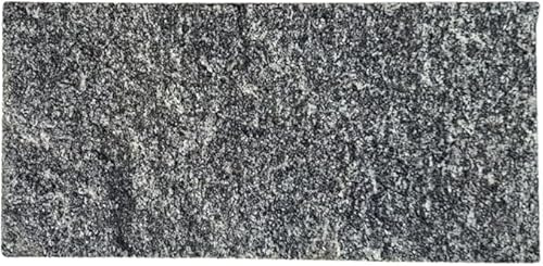 Kalu Creations – Revêtement en Pierre Naturelle Serizzo Noir 30x15 cm (Lot de 8) | Dalles Antidérapantes, Imperméables | Intérieur & Extérieur – Mur, Salle de Bain, Cuisine, Terrasse