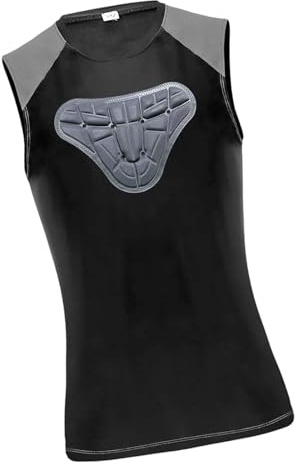 MotiveTech Chaleco Protector de Pecho Acolchado para Hombre para Baloncesto, Fútbol Americano, Equipo de Protección, Chaleco de Sóftbol para Baloncesto, XXL