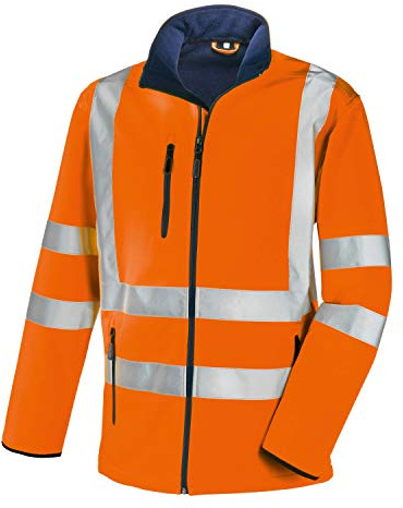 teXXor 4104-M Warnschutz-Softshell-Jacke Niagara, Größe M, Warnorange