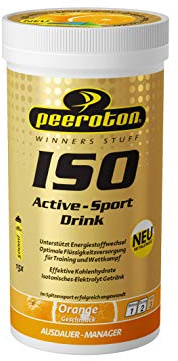 Peeroton ISO Active Isotonisches Elektrolyt Getränkepulver Orange - 5 Elektrolyte, hochwertige Kohlenhydrate (Maltodextrin), Isomaltulose, Vitamin C B Komplex, 300 g (1er Pack)