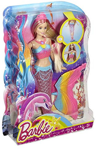Mattel Barbie Doll Mermaid - Rainbow Lights Mermaid (DHC40)