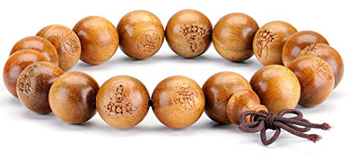 Thajaling Holzperle Armband tibetischen buddhistischen Buddha Gebet Meditation elastische 12mm Perlen Herren Armband