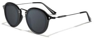 D.Franklin Solglasögon - Unisex – Med UV-skyddande linser - Modell roller-tr90 - Runda - För män och kvinnor - Solglasögon