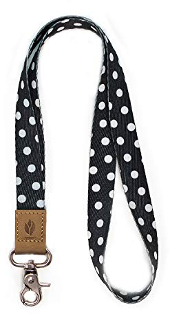 Yihor ID Lanyard, Schlüsselbund Lanyard Hals Lanyard Schlüsselanhänger Coole Lanyard für Schlüssel Lanyard für Frauen Lanyard für Kinder (Black)