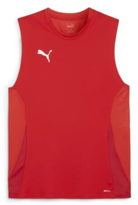 Puma - teamGOAL Sleeveless Jersey, Camiseta de Futbol Adultos Unisex, Puma Red-Puma White-Fast Red,
