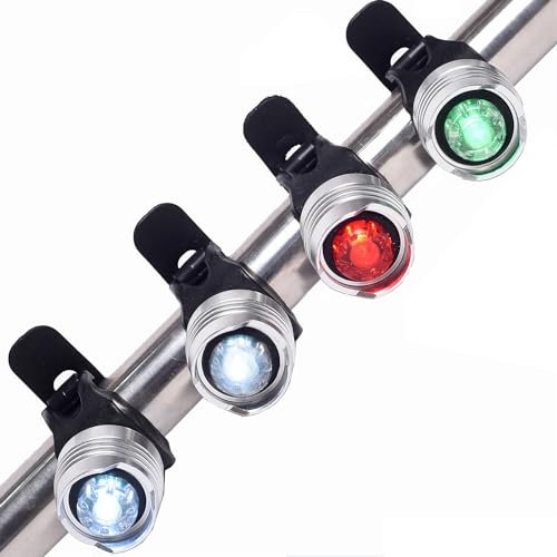 LED Boating Lights Boat Strobe Lights for Night Fishing Portable Boat Bow or Stern Light Battery Operated Backup Navigation Lights for Vessel Pontoon Bass Boat Dinghy Kayak Canoe