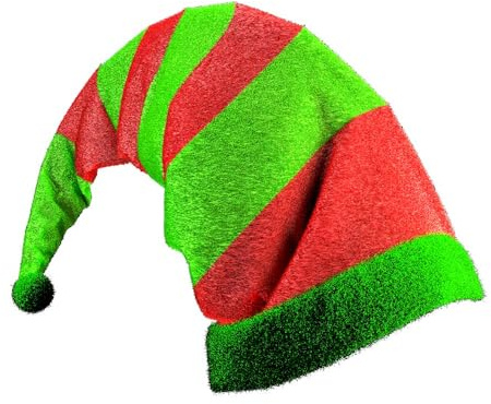 OXYN Cappello Lungo da Elfo a Strisce Verdi Rosse per Feste Eventi Natale Party 70x30 cm Funzione Pendente per Adulti Taglia Unica Morbido Costume Decorazione Copricapo a Punta Natalizio Cosplay