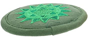 Toyvian Embroidered Buddha Sound Bowl Pad 6.30 Inch Religious Cushion for Meditation Therapy Mindfulness Rounded Sound Bowl Mat