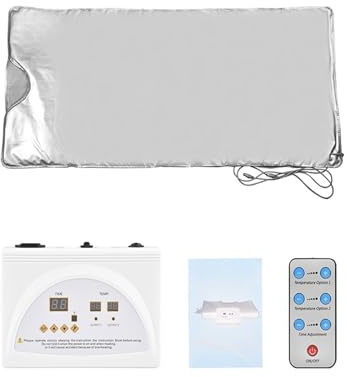 Sauna de Vapor Portátil, Manta de Sauna for quemar grasa Slimmin for pérdida de peso Spa Detox, manta cafactora con Control remoto infrarrojo for moldeador corporal en casa