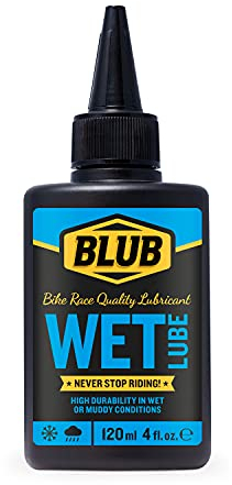 BLUB Wet Lube 120ml – wet lube bike chain oil for Extreme Conditions for Rain & Mud – bicycle chain lube – bike chain oil – chain lube bicycle Waterproof & Long-Lasting