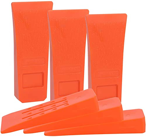 Poweka Lot de 6 cales d'abattage pour tronçonneuse 6 pouces – Plastique ABS