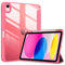 ProCase Cover iPad 11 Generazione A16 11 Pollici 2025/iPad 10 Generazione 10,9 Pollici 2022,Custodia con Portapenna Auto Sonno/Veglia -Rosa