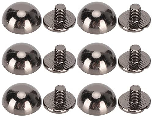 30 Set Rivetti a Fungo Perno Vite a Testa Tonda Cupola, Rivetti a Vite a Testa Chiodo in Metallo Tipo Fungo, Bottoni Fai da Te per Borsa Scarpe Abbigliamento Decorazione Diametro 10mm