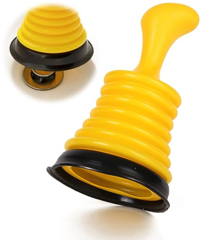 Déboucheur Ventouse Déboucheur Ventouse Lavabo avec Grand Soufflet Ventouse Deboucheur Evier Puissant Déboucheur Evier Cuisine Débloqué pour Salle de Bain Cuisine Évier Baignoire