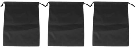 Nylon-Schuhbeutel Mit Kordelzug, 3 Stück, Schuhtasche Reise mit Kordelzug, Schuhbeutel Für Reisen, Staubdicht, Wasserdicht, Reise-Schuhbeutel Für Unterwäsche, Schuhe, Hosen, Aufbewahrung(Schwarz)