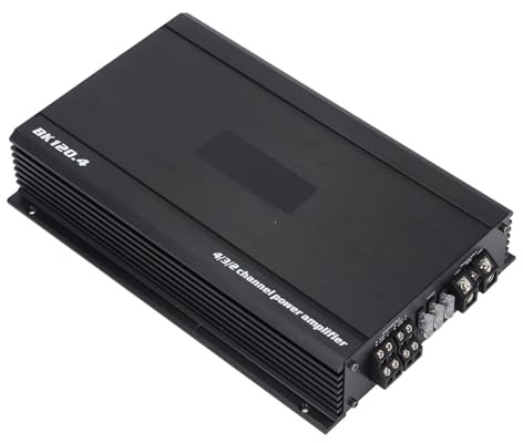 Bilstereoförstärkare, 4-kanals Bilförstärkare 2000W High Power DC 12V Bilsubwooferförstärkare för Bil Lastbil Båt UTV Motorcykel