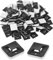 100 Stück Klebesockel für Kabelbinder,Schwarz Kabelbinder Klebesockel Halterung,Kabelbinder Halter Selbstklebend,20 x 20 mm Klebepads Kabelbinder,Screw Base Self-Adhesive,für Heim Büro