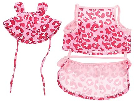 FONDOTIN 1 Juego Bañador para Perro de Verano Ropa para Mascotas de Perro con Diseño de y Sombrero Traje de Baño Transpirable para Cachorros