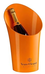Enfriador de champán naranja para Veuve Clicquot 0,75 L – Enfriador de botellas para champán y champán, elegante accesorio de fiesta y regalo