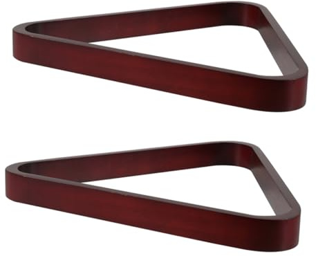 Hohopeti Rastrelliera Porta Palle da Biliardo in Legno Massello 572 MM Triangolo per Palle da Biliardo 9 Set 2 Pezzi Accessorio per Tavolo da per Snooker e Gioco Professionale