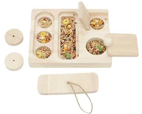 Plato de comida multirejilla para hámster, cuenco de alimentación para mascotas pequeñas, para hámster, erizo, cobaya, jerbo y ratones