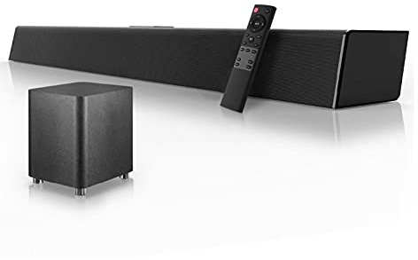 Sistema de sonido de cine en casa 140W 2.1 Barra de sonido TELEVISOR Soporte de altavoz Bluetooth Barra de sonido coaxial óptica Subwoofer inalámbrico for TV