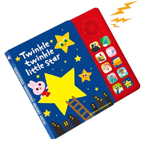 Libro de Aprendizaje Musical: Libro Interactivo de rimas Infantiles, 10 Canciones en inglés, niños pequeños, Aprendizaje temprano, hogar, Aula, Juegos, Actividades Divertidas, Desarrollo, Actividades