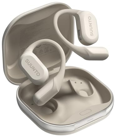 SUUNTO Spark Open-ear-öronsnäckor, bone conduction-teknik IP55 vattentåliga | 36 timmars speltid, Bluetooth 5.4, styrning med huvudrörelser, SUUNTO-app