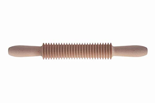 Tredoni Pasta Cutter Wooden Rolling Pin - Tagliatelle Pasta Maker (Tagliatelle - 5mm)