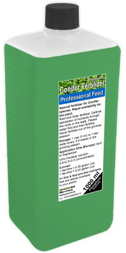 GREEN24 Engrais pour conifères, fertilisation de sapins, d’épicéas, de pins, engrais liquide de qualité supérieure de la gamme professionnelle