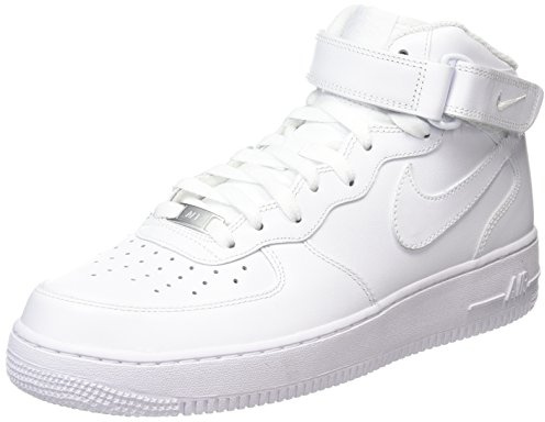 NIKE Damen Air Force 1 '07 Mid Sneaker, Weiß, EU 40.5