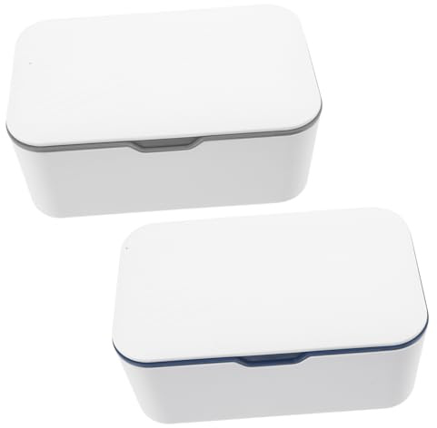 DECHOUS 2 Stück-pack Tragbare Feuchttuchbox Aus Robustem Kunstoff Mit Deckel Feuchttücher Spender Für Reisen Und Outdoor Praktische Aufbewahrungsbox Für Eltern