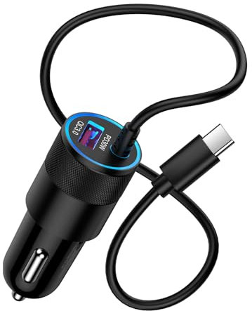 Chargeur Allume Cigare USB C, 48W Chargeur USB C Voiture pour iPhone 17//17 Pro/17 Pro Max/17 Air,Téléphone Fast Charge QC18W & PD 30W avec 1M Cable Car Accessoires, Galaxy S25 Ultra S24 S23 S22 A55