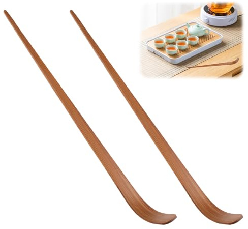 Lot De 2 Bambou Cuillère À Thé Matcha, 18 Cm À La Main En Cuillère À Thé, Bords Lisses Cuillères Matcha, 1G Cuillères À Mesurer En Bambou Pour Matchas, Café, Accessoire Cérémonie Du Thé Japonaise