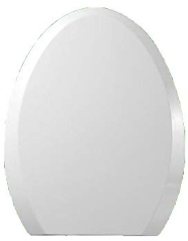 Abattant WC à Fermeture Douce avec charnière réglable pour Toilettes en V/U, Blanc, 34 x 40 cm (V Blanc)