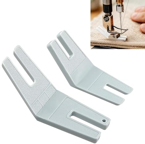 2-Piece Bulky Seam Jumper & Reed Hump Jumper Set - Sewing Presser Foot Tool for Chunky Denim, Hemlines & Button Sewing, Compatible with Walking Foot Machines