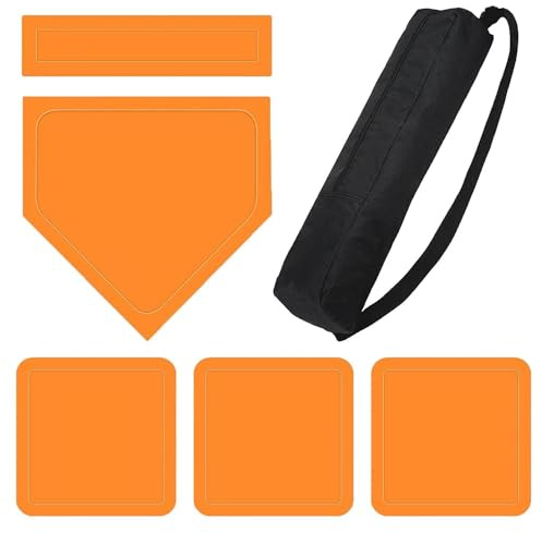 Rounders Ball – Set da baseball Junior – Impermeabile con borsa portatile | Base per lancio da baseball nel cortile, adatta per la pratica scolastica in giardino, casa in