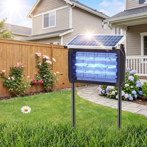 Insecticida Eléctrico Solar 10W Exterior - Lámpara Antimosquitos