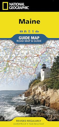 Maine Map (National Geographic Guide Map)