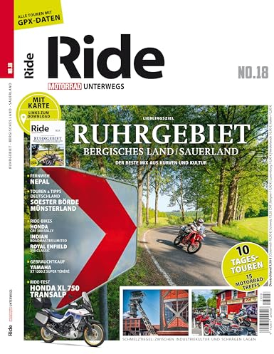 RIDE - Motorrad unterwegs, No. 18: Ruhrgebiet, Bergisches Land, Sauerland